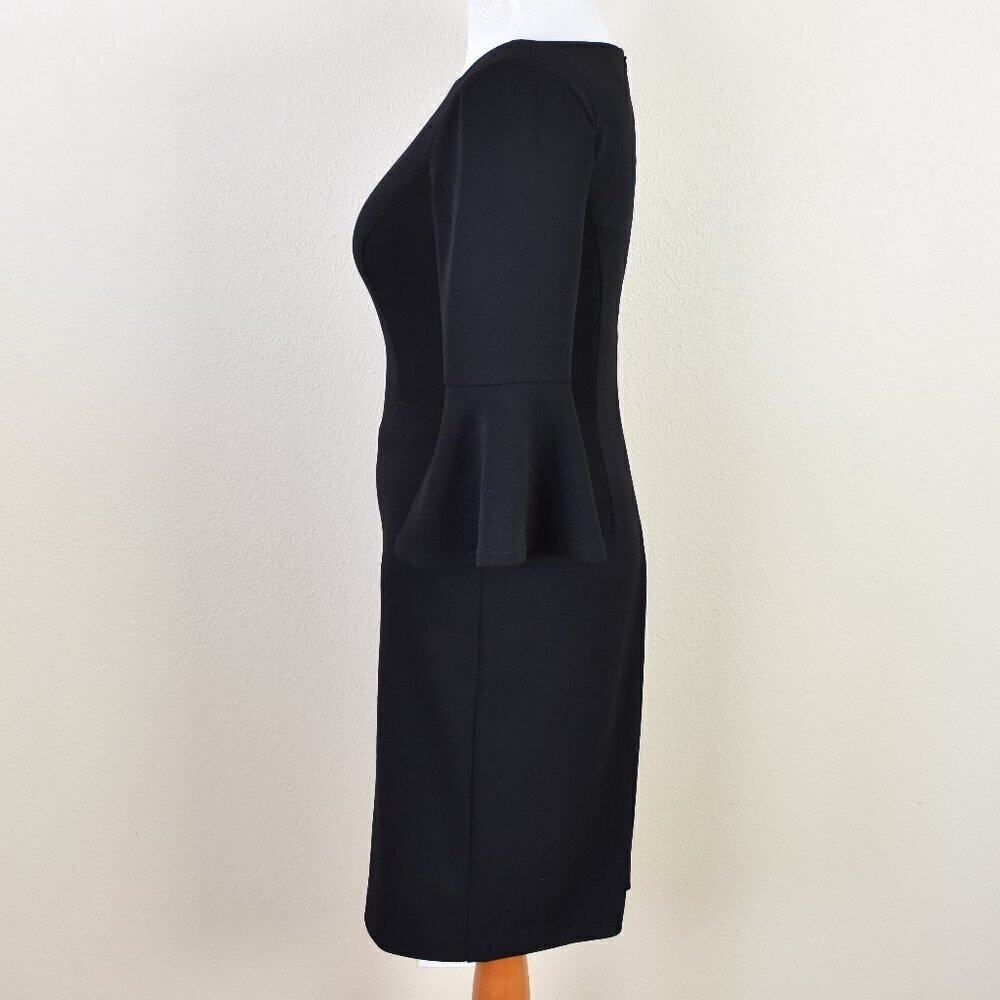 Harper Rose Bell Sleeve Sheath Dress Black - 10 - Picture 5 of 9